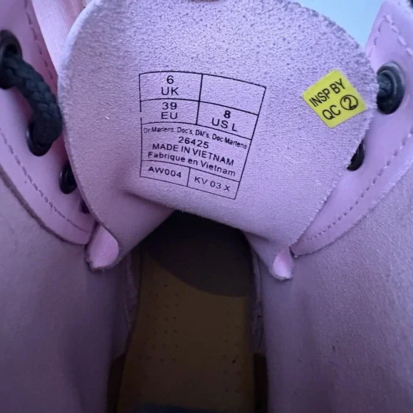 Dr Martens Women's Pink Boots Size 8 - Picture 6 of 6